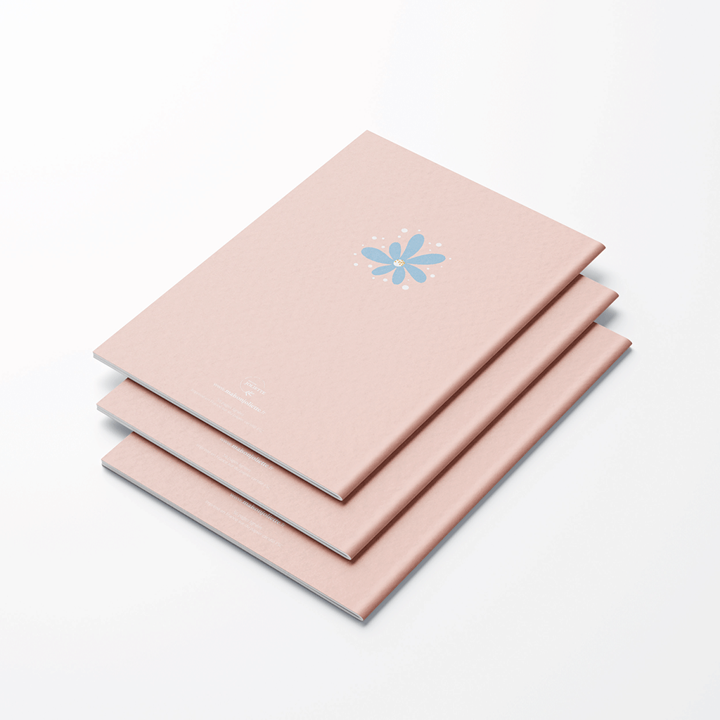 Carnet de notes A5 - Myosotis & Capucine