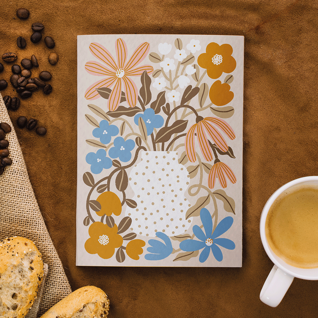 Carnet de notes A5 - Myosotis & Capucine