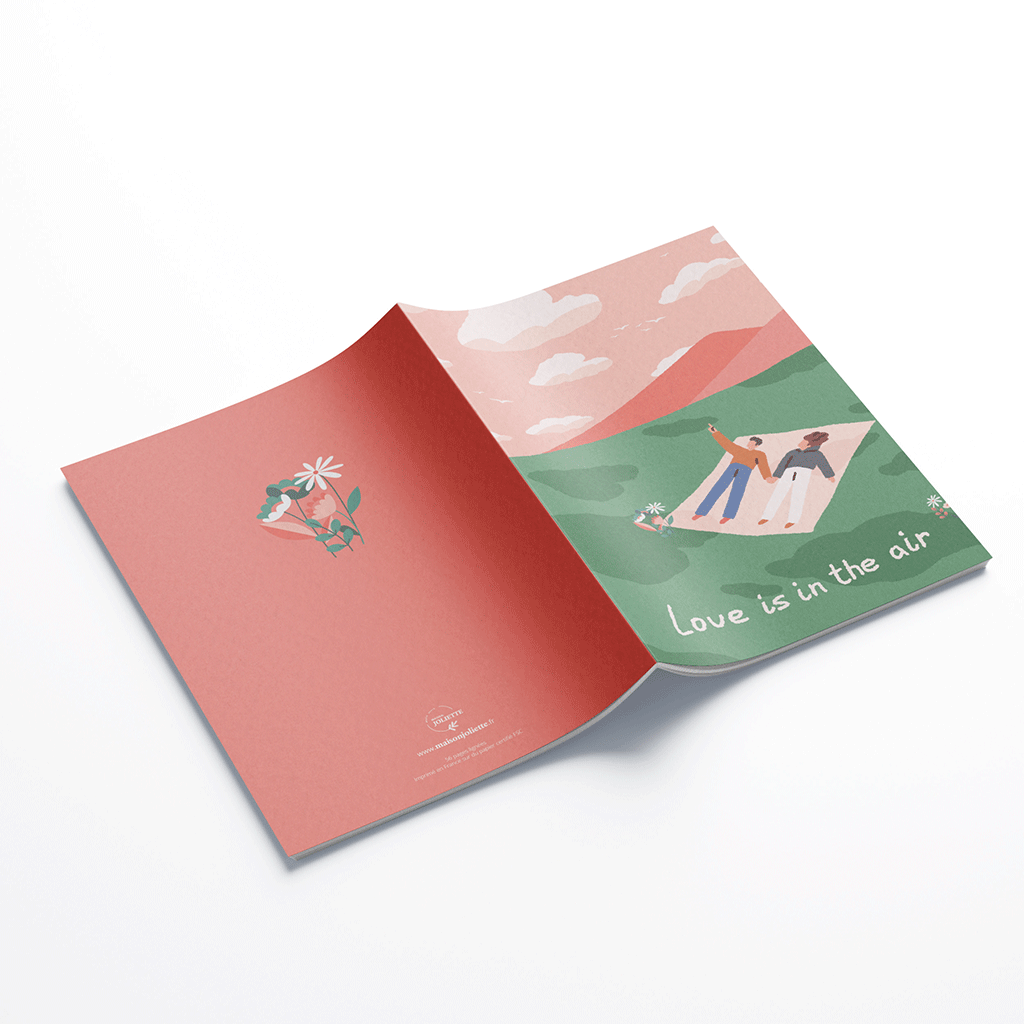 Carnet de notes A5 - Love is in the air