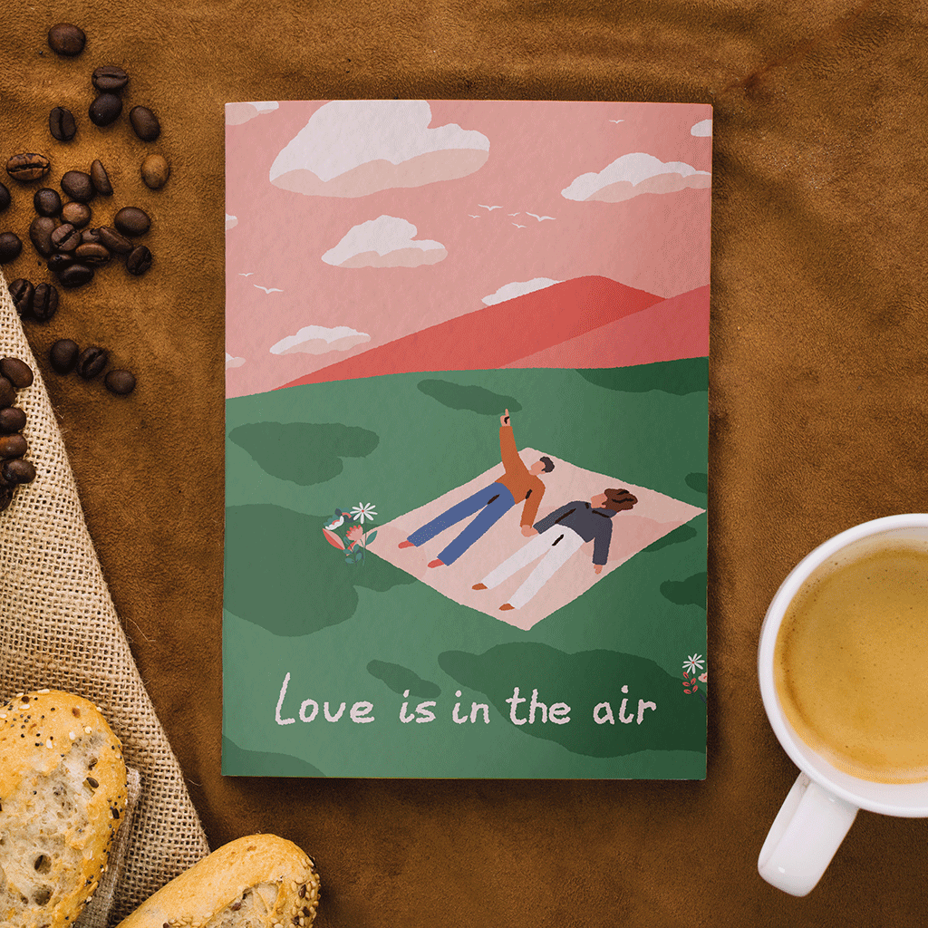 Carnet de notes A5 - Love is in the air