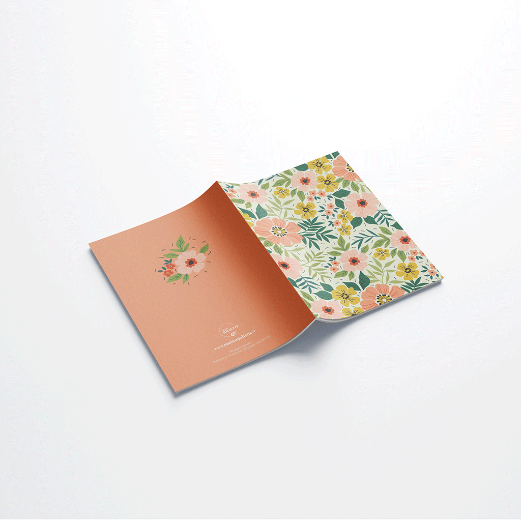 Carnet de notes A6 - Floraison
