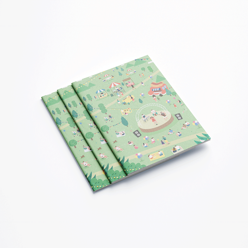 Carnet de notes A6 - Un air de fête