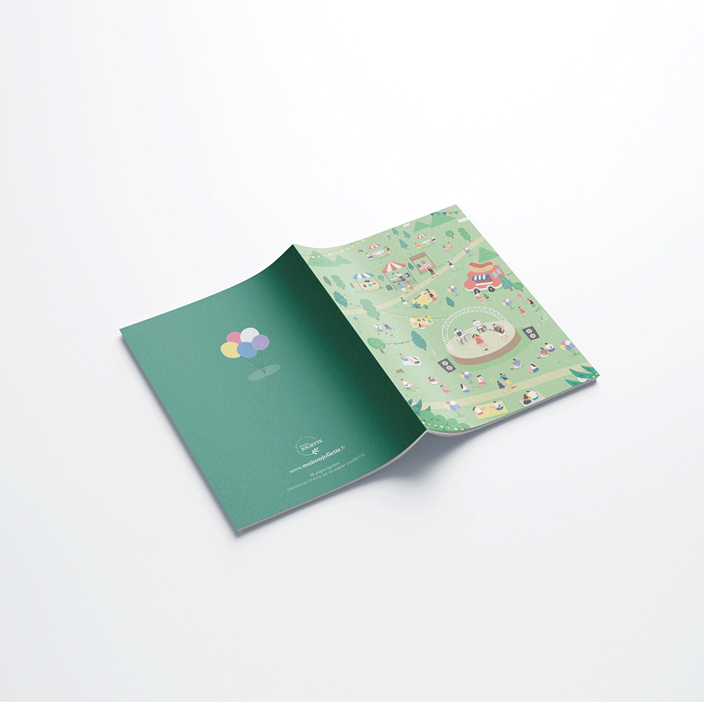 Carnet de notes A6 - Un air de fête