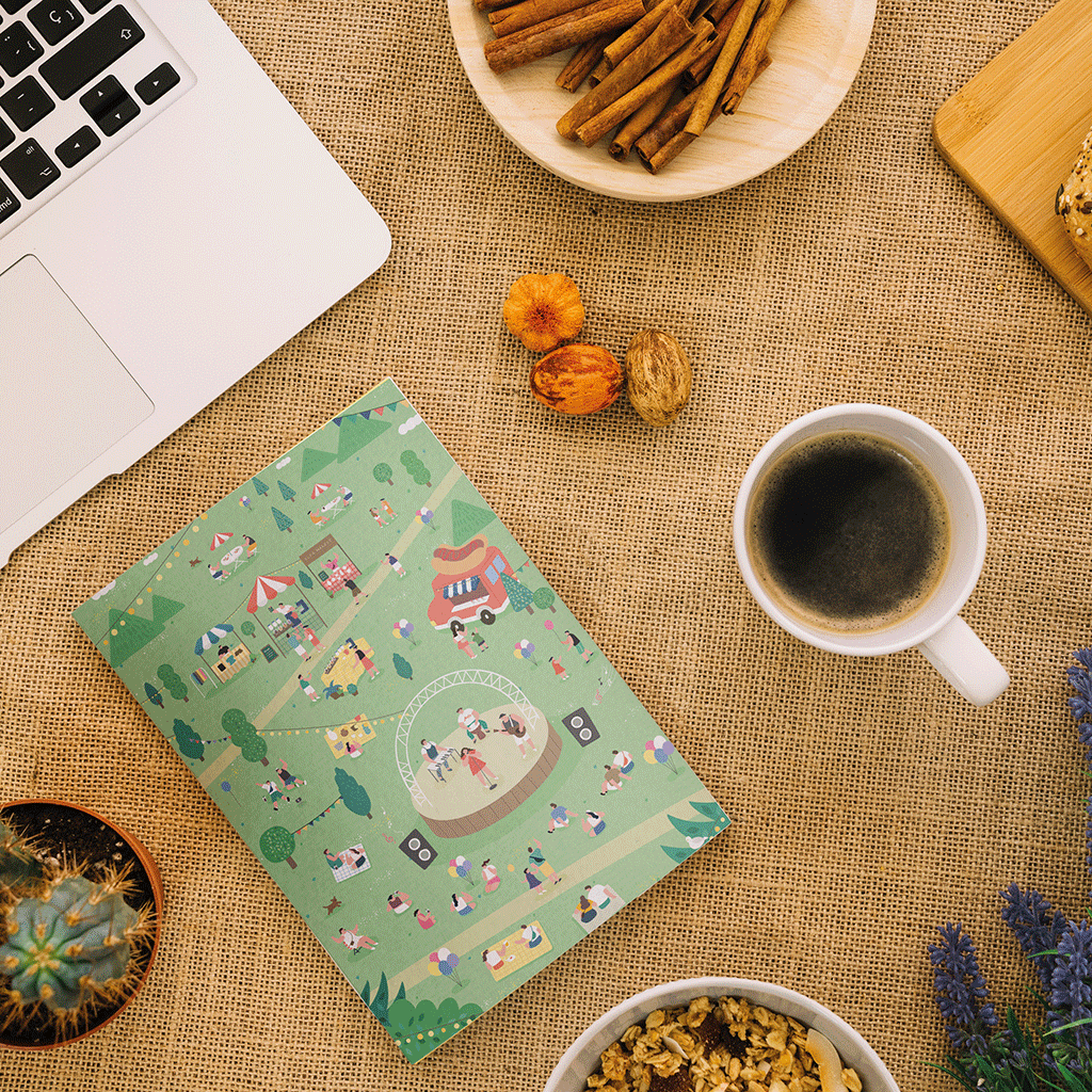 Carnet de notes A6 - Un air de fête