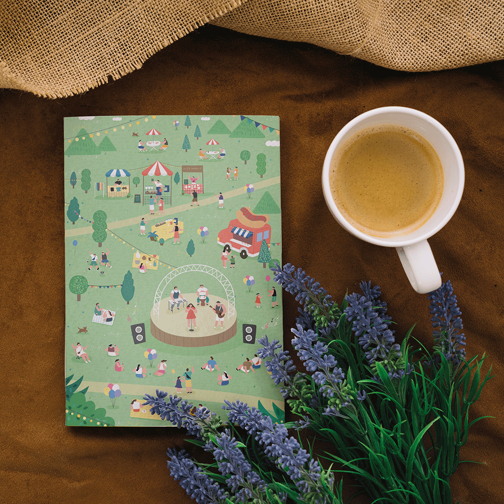 Carnet de notes A6 - Un air de fête