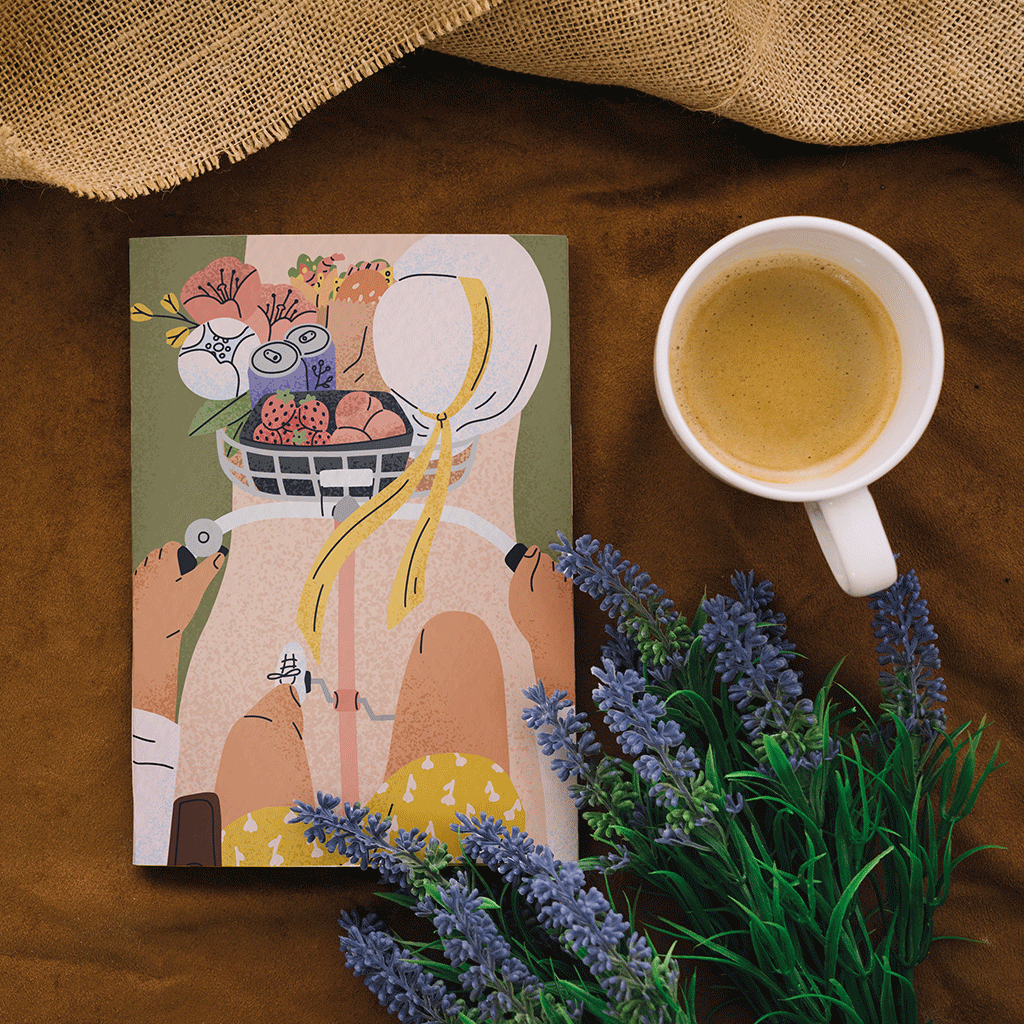 Carnet de notes A6 - A bicyclette