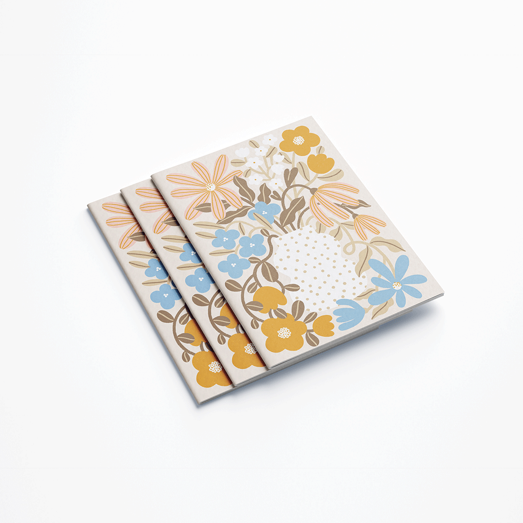 Carnet de notes A6 - Myosotis & Capucine