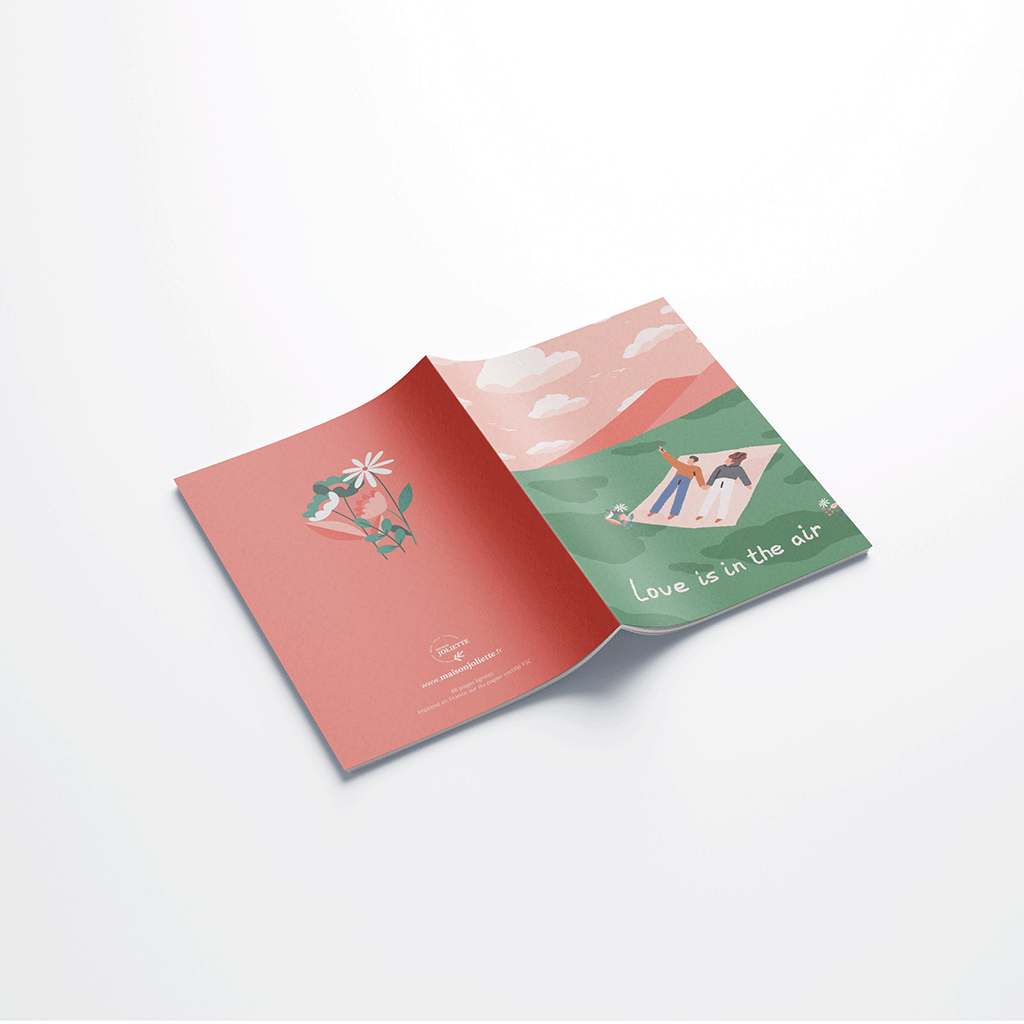 Carnet de notes A6 - Love is in the air