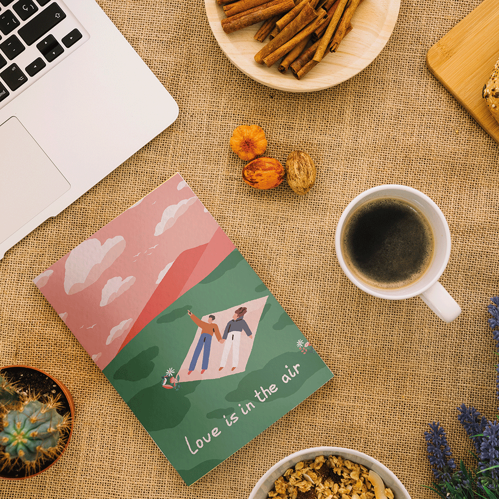 Carnet de notes A6 - Love is in the air