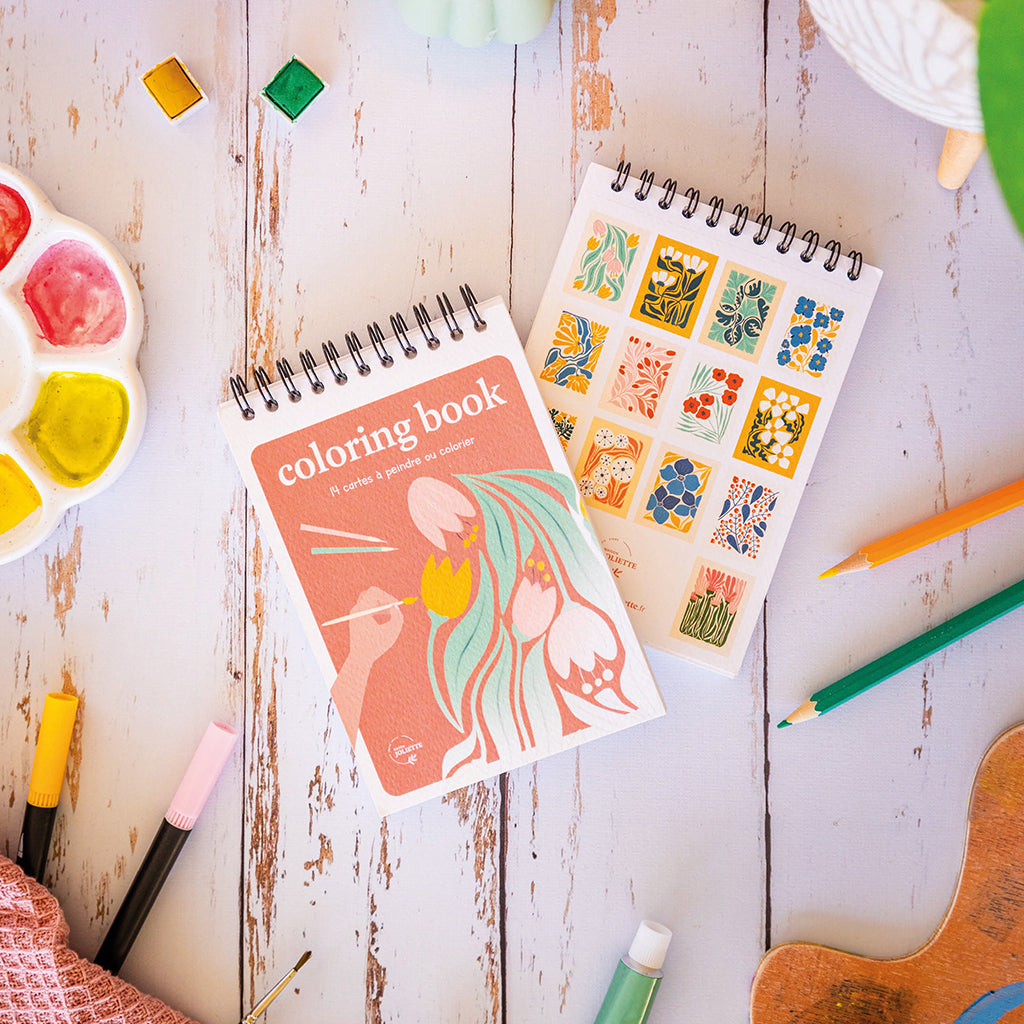 Carnet de coloriage A6 - Floral #1