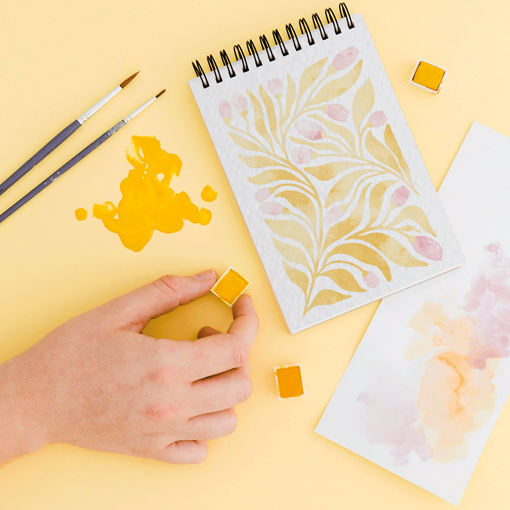 Carnet coloriage aux motifs floraux- Maison Joliette