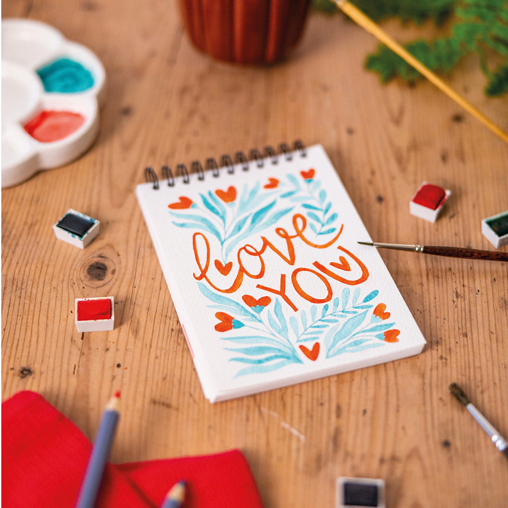 Carnet de coloriage A6 - Love