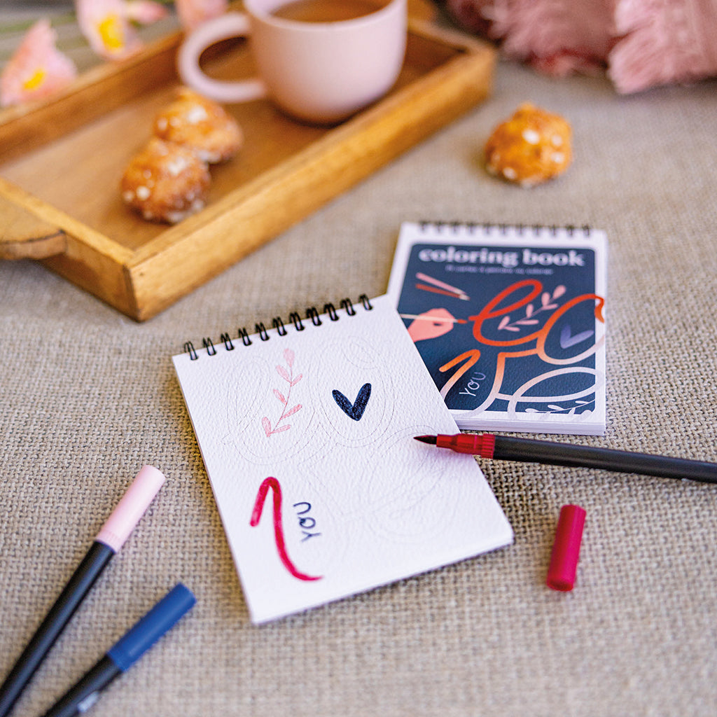Carnet de coloriage A6 - Love