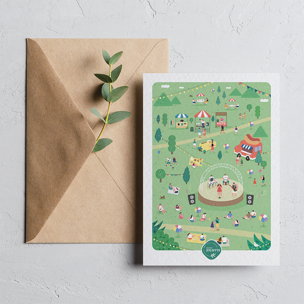 Un air de fête - Carte postale
