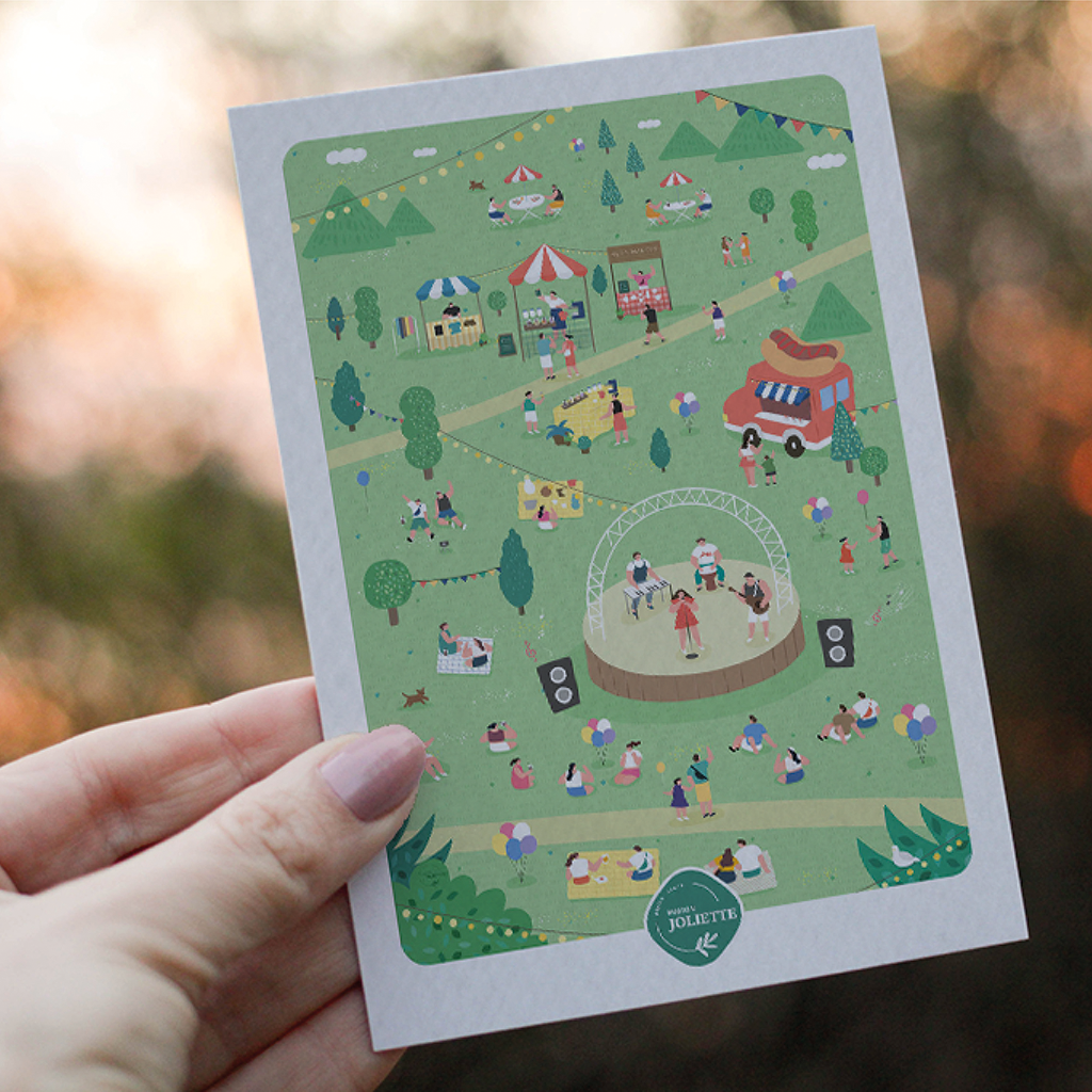 Un air de fête - Carte postale