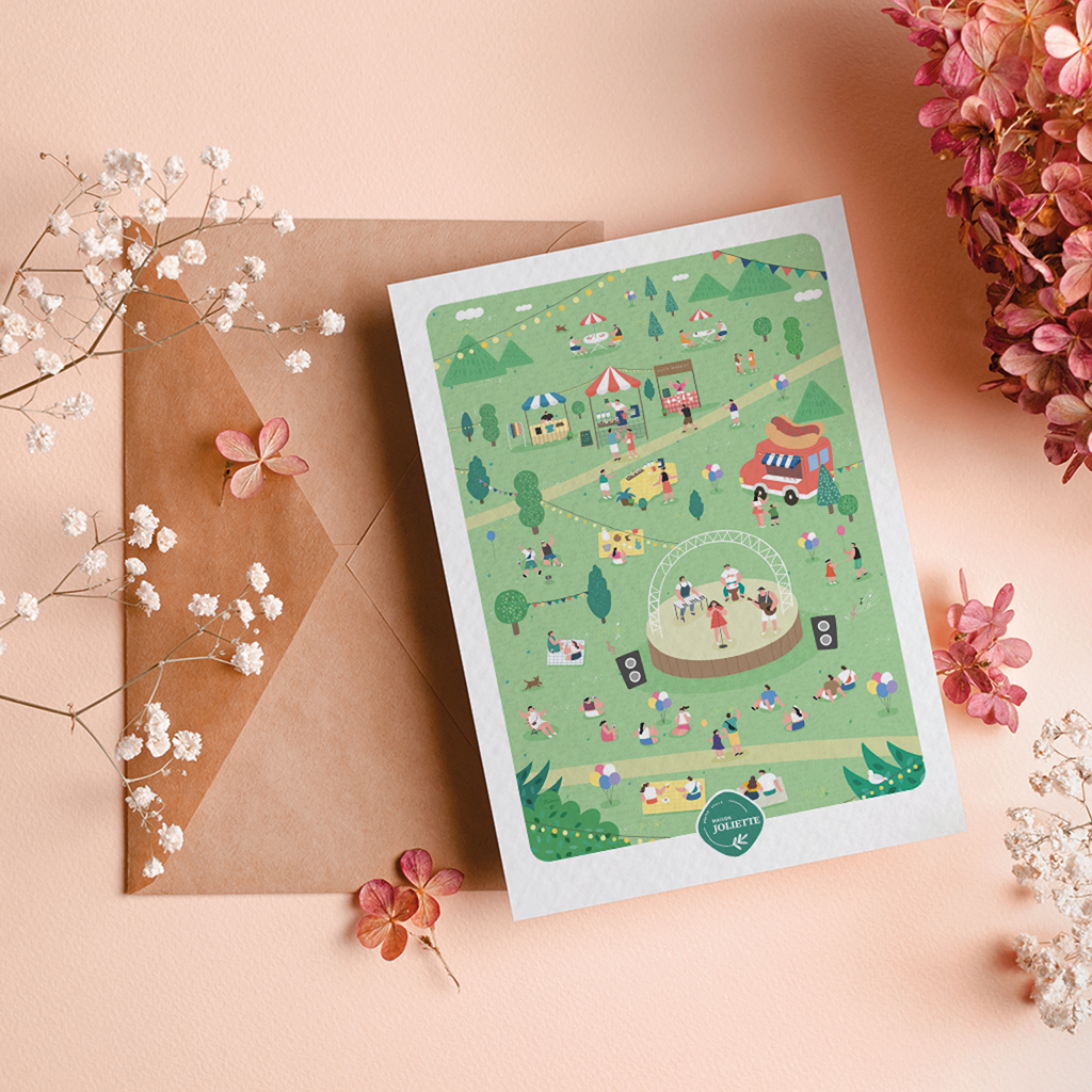 Un air de fête - Carte postale