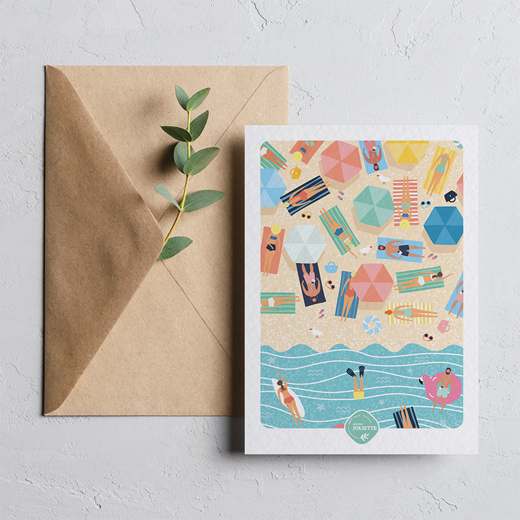 Chill & Plouf - Carte postale