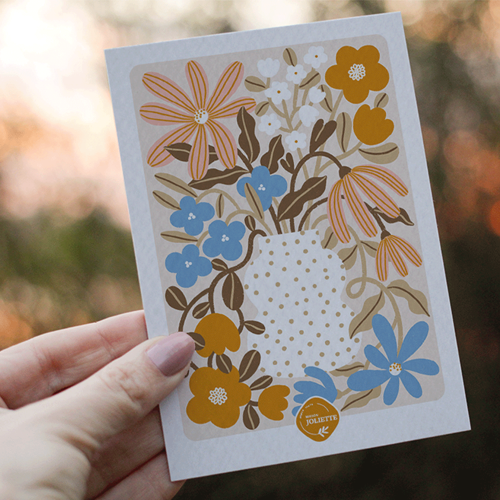 Myosotis & Capucine - Carte postale