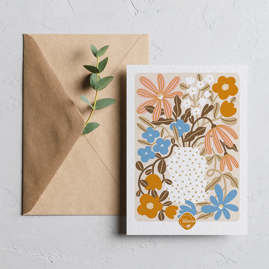 Myosotis & Capucine - Carte postale