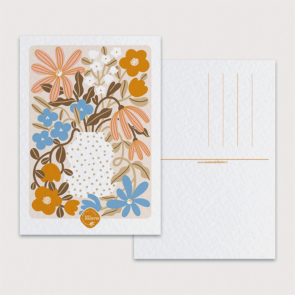 Myosotis & Capucine - Carte postale