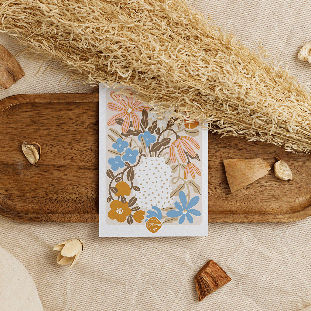 Myosotis & Capucine - Carte postale