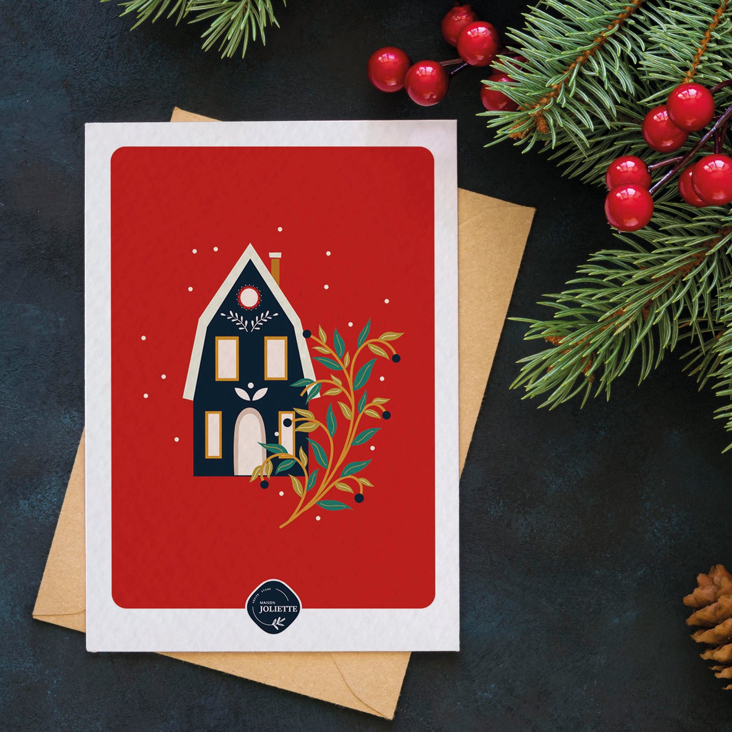 Maisonnette de Noël - Carte postale