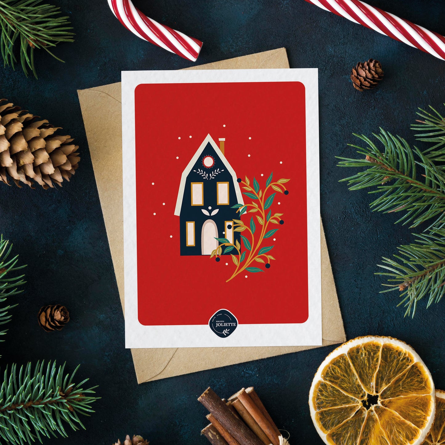 Maisonnette de Noël - Carte postale