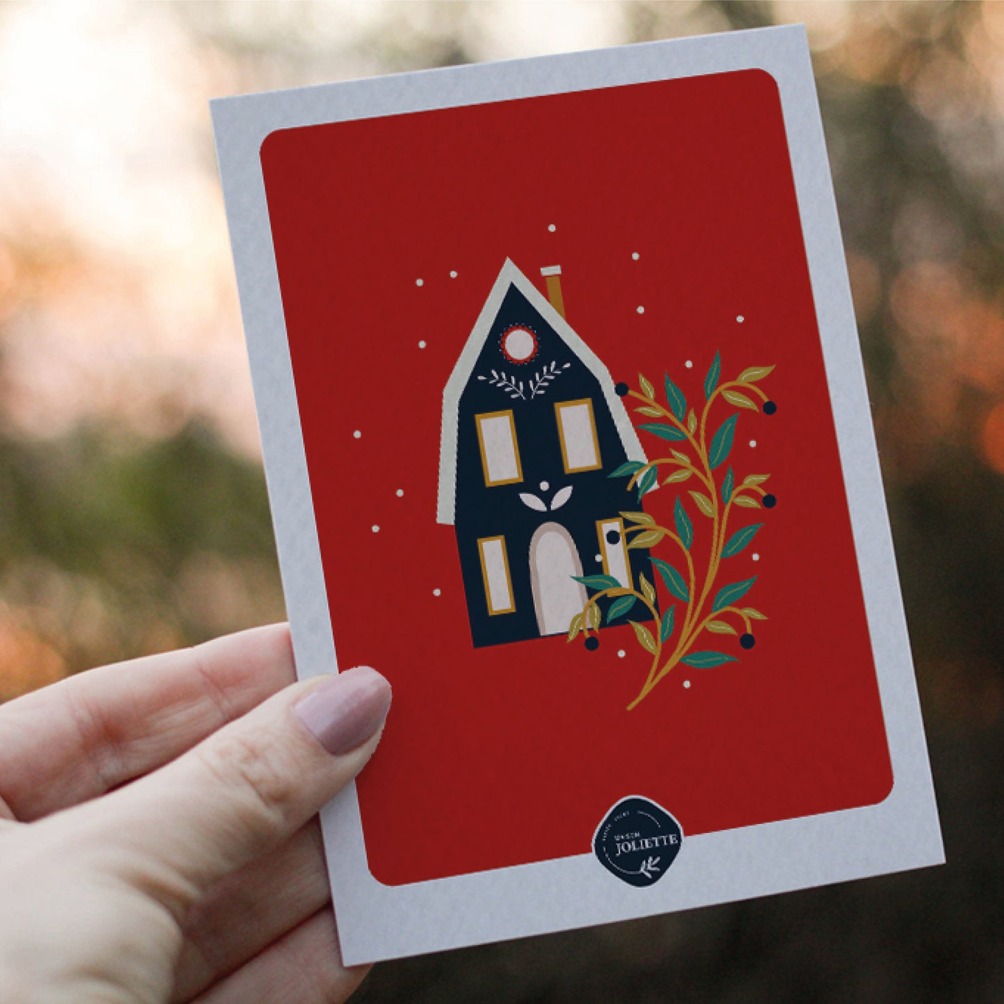 Maisonnette de Noël - Carte postale