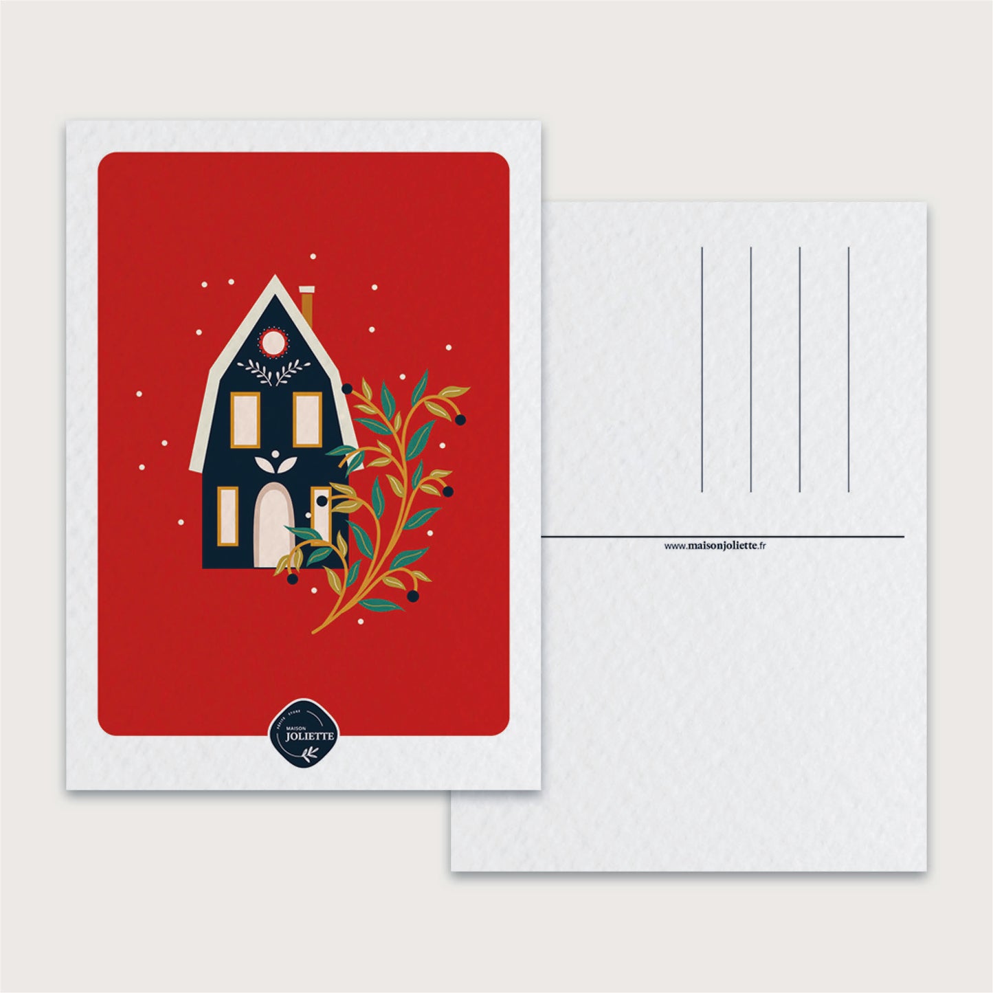 Maisonnette de Noël - Carte postale