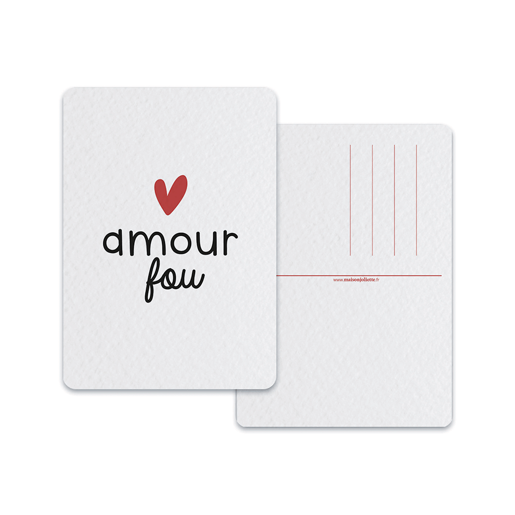 Amour fou - Carte postale