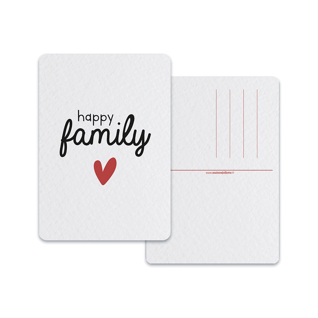 Happy family - Carte postale