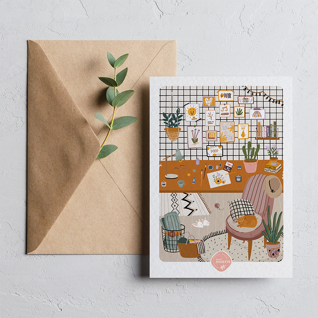 L'atelier - Carte postale