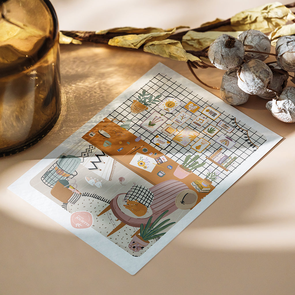 L'atelier - Carte postale