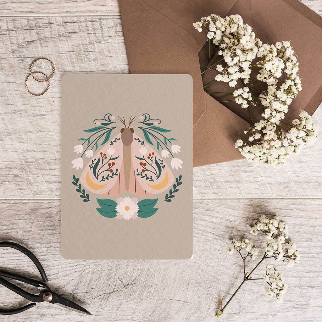 Boho Butterfly Papillon #1 - Carte postale
