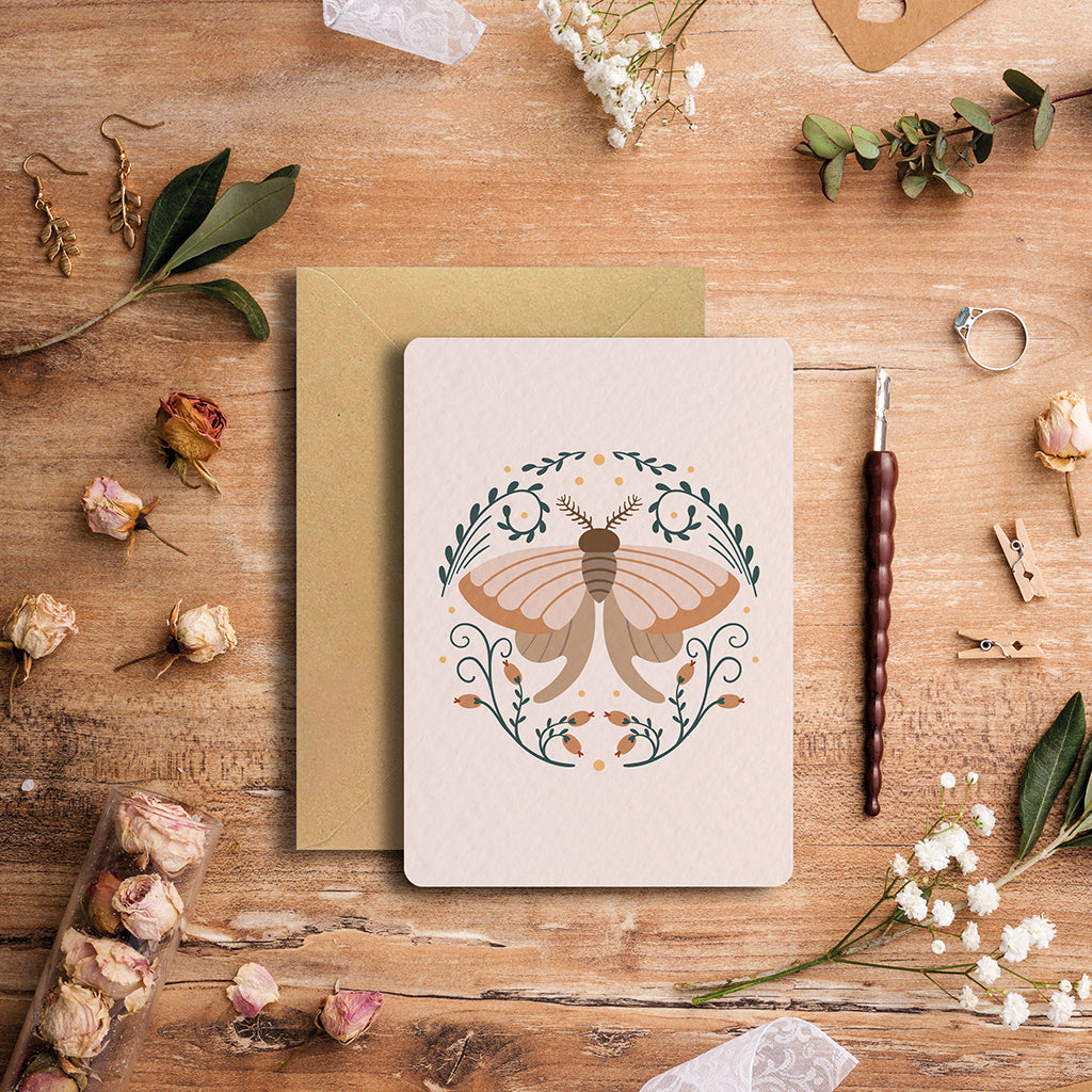 Boho Butterfly Papillon #2 - Carte postale