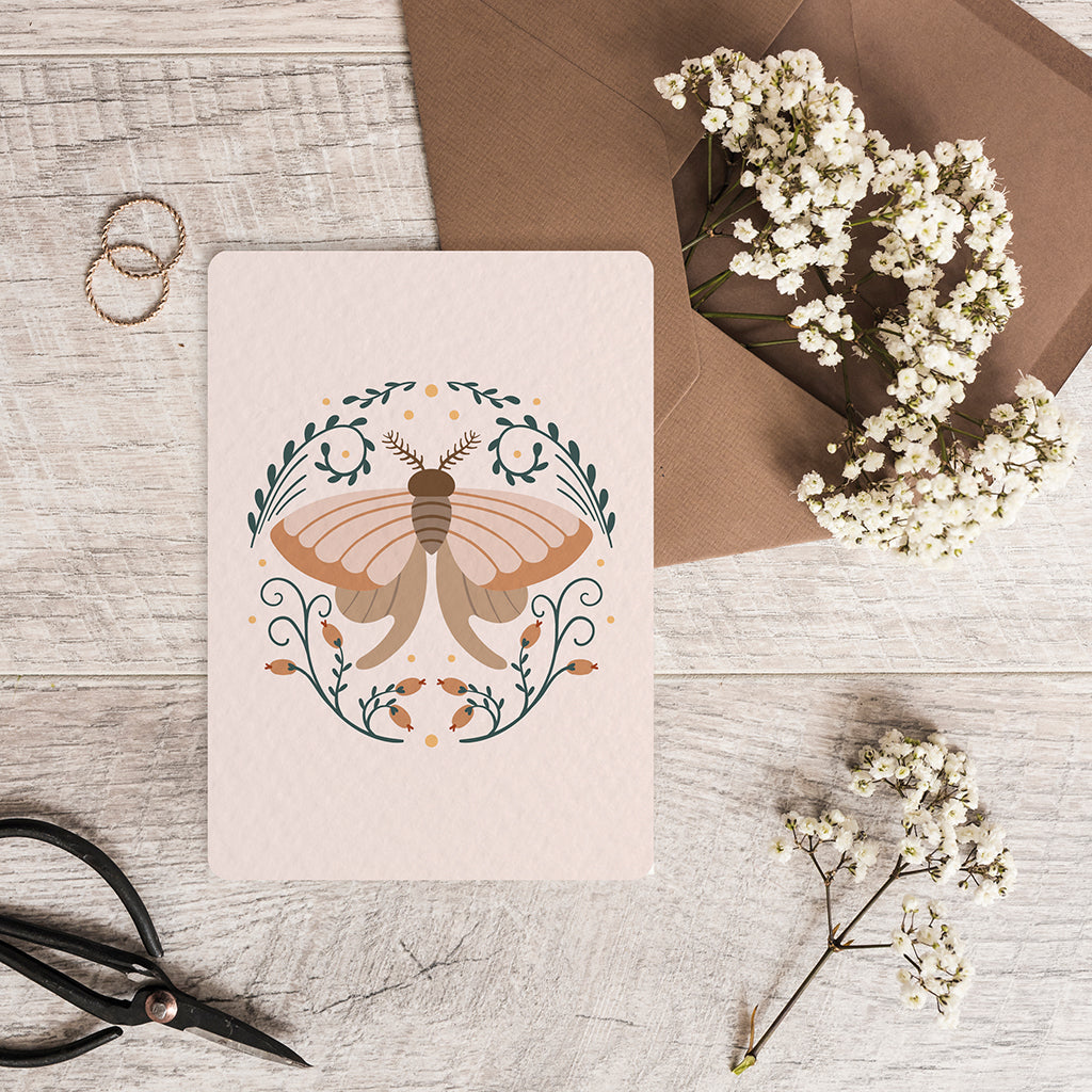 Boho Butterfly Papillon #2 - Carte postale