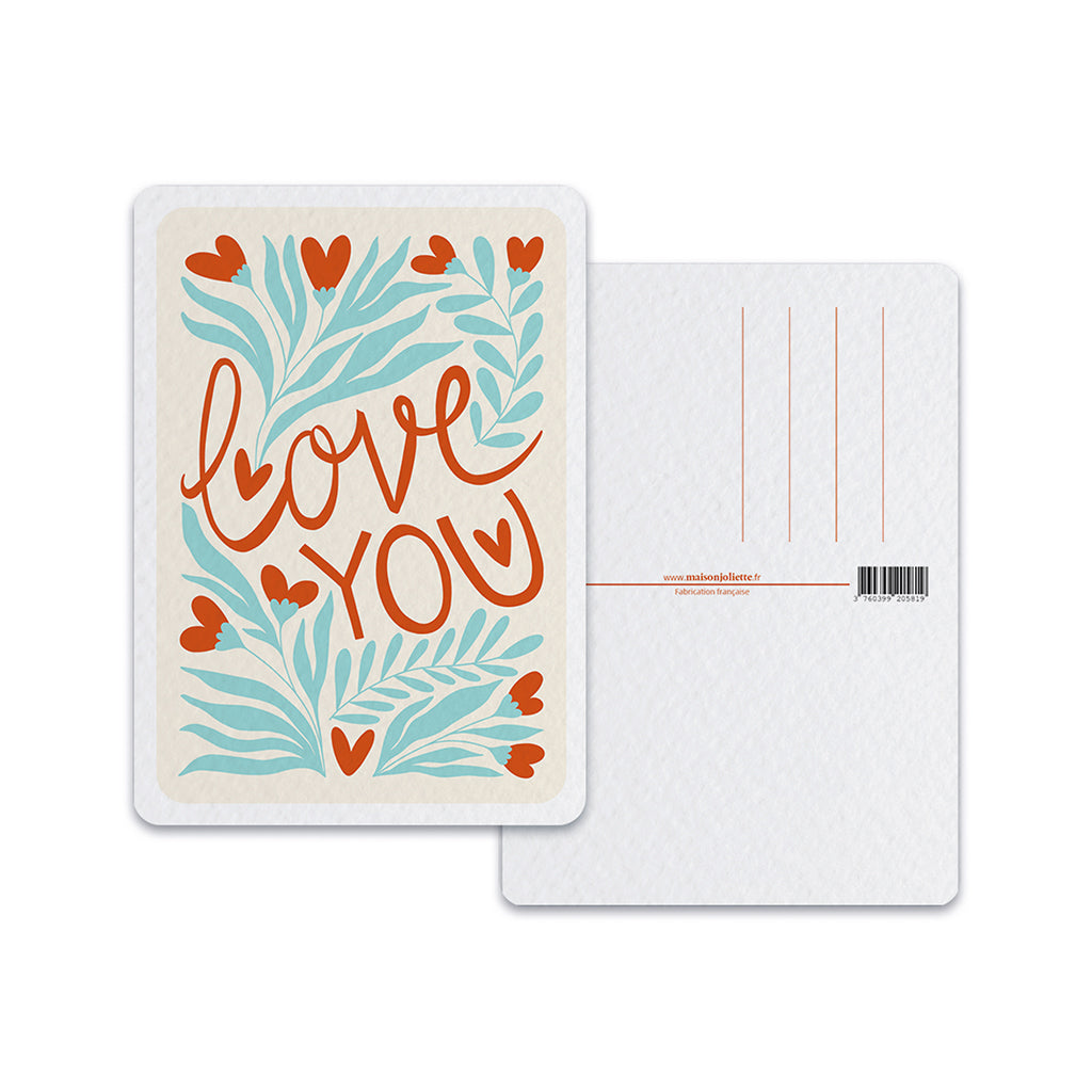 Love Plantes cœurs - Carte postale