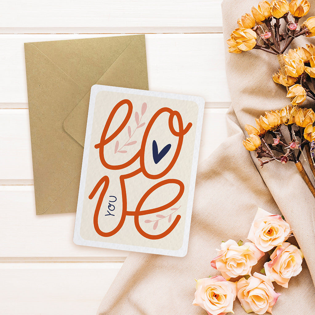 Love you - Carte postale