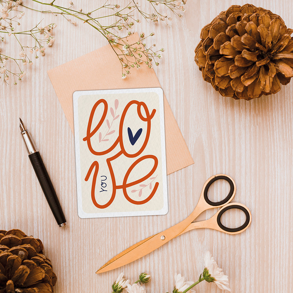 Love you - Carte postale