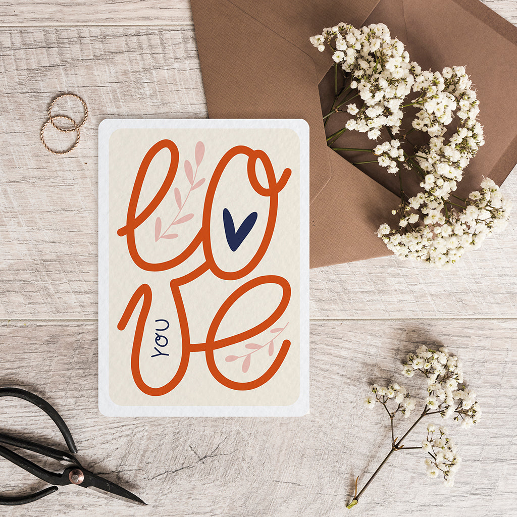 Love you - Carte postale