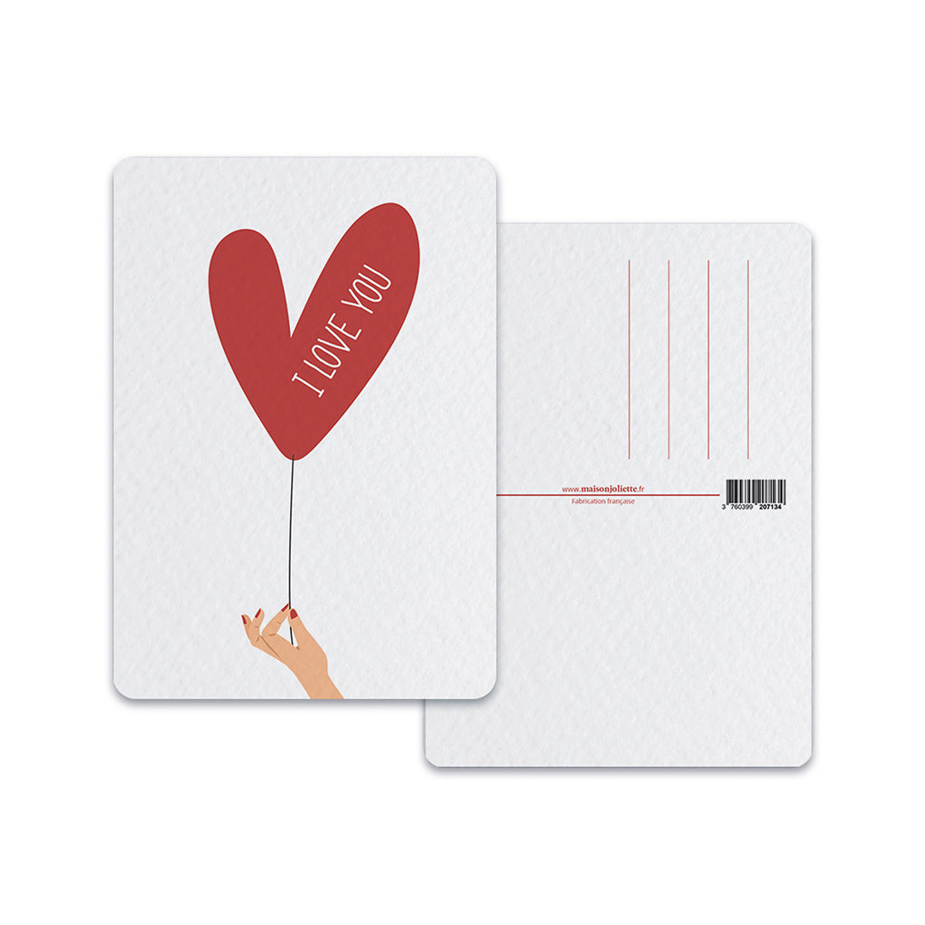 I love you - Carte postale