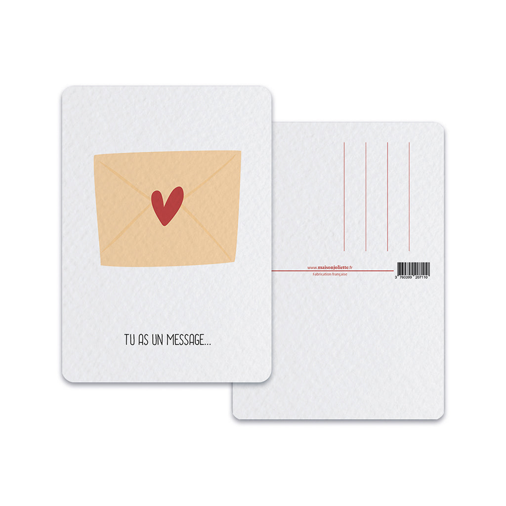 Message - Carte postale