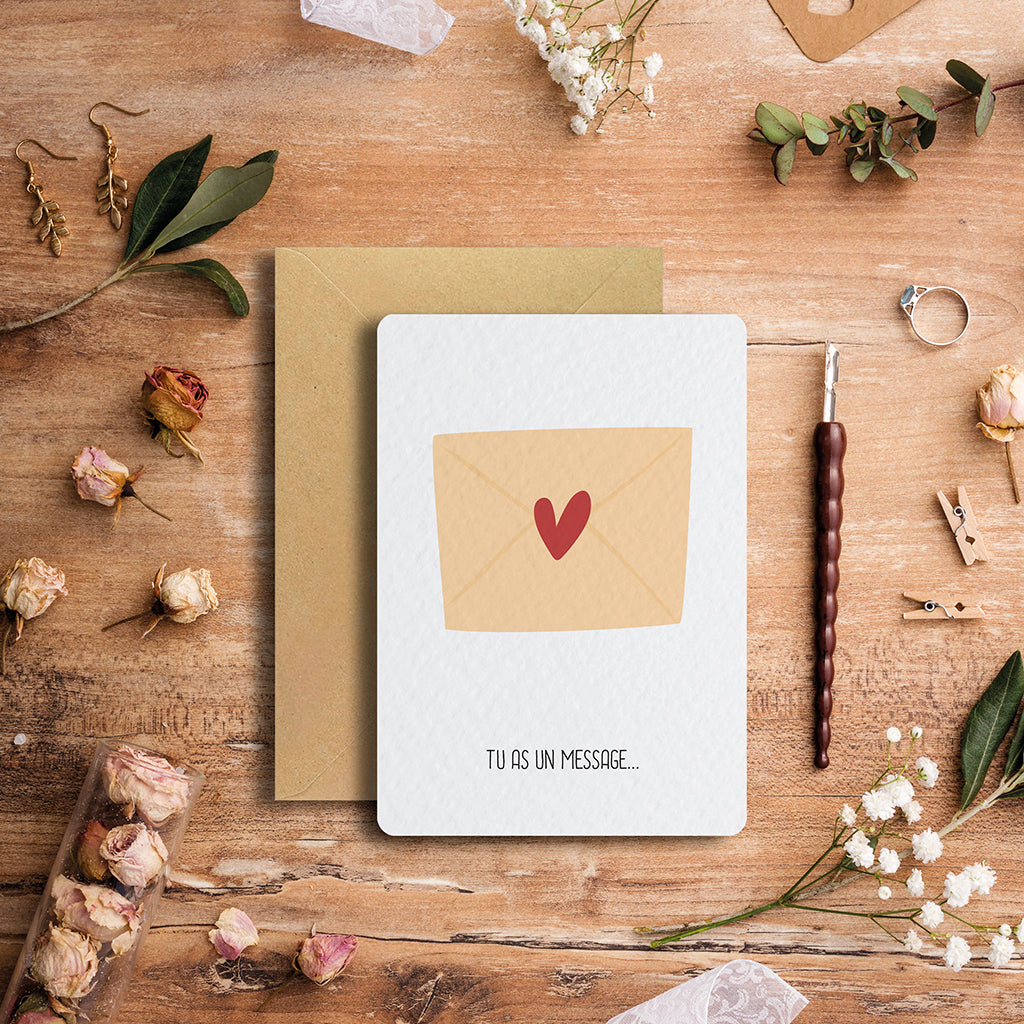Message - Carte postale