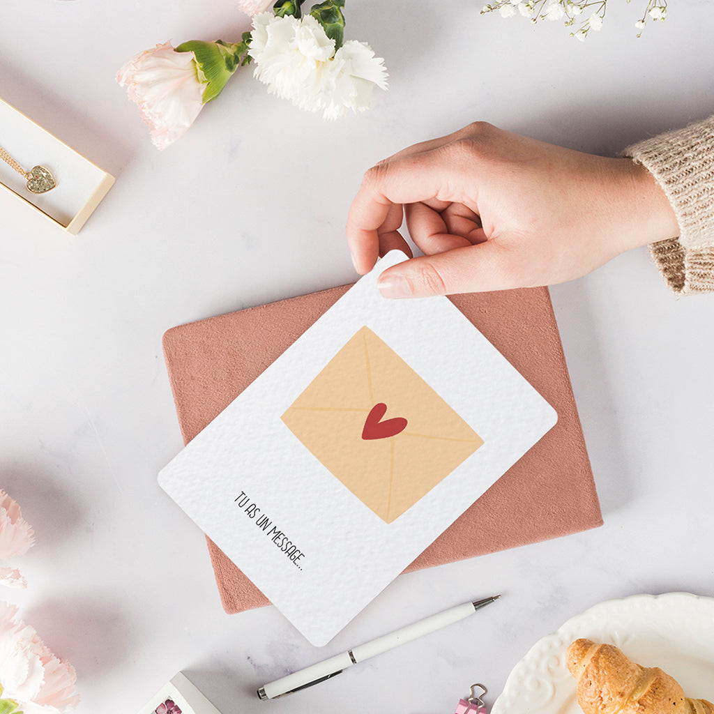 Message - Carte postale
