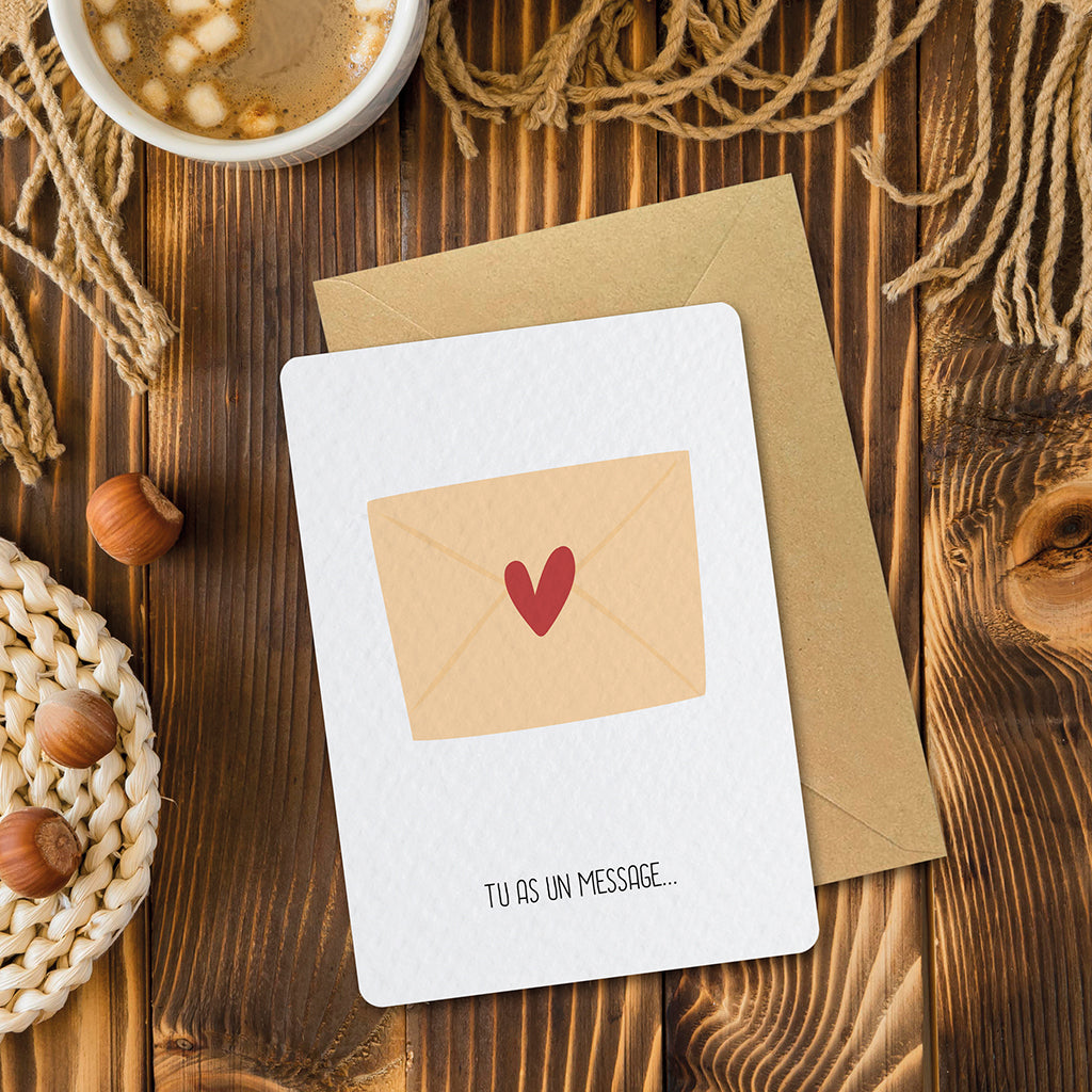 Message - Carte postale