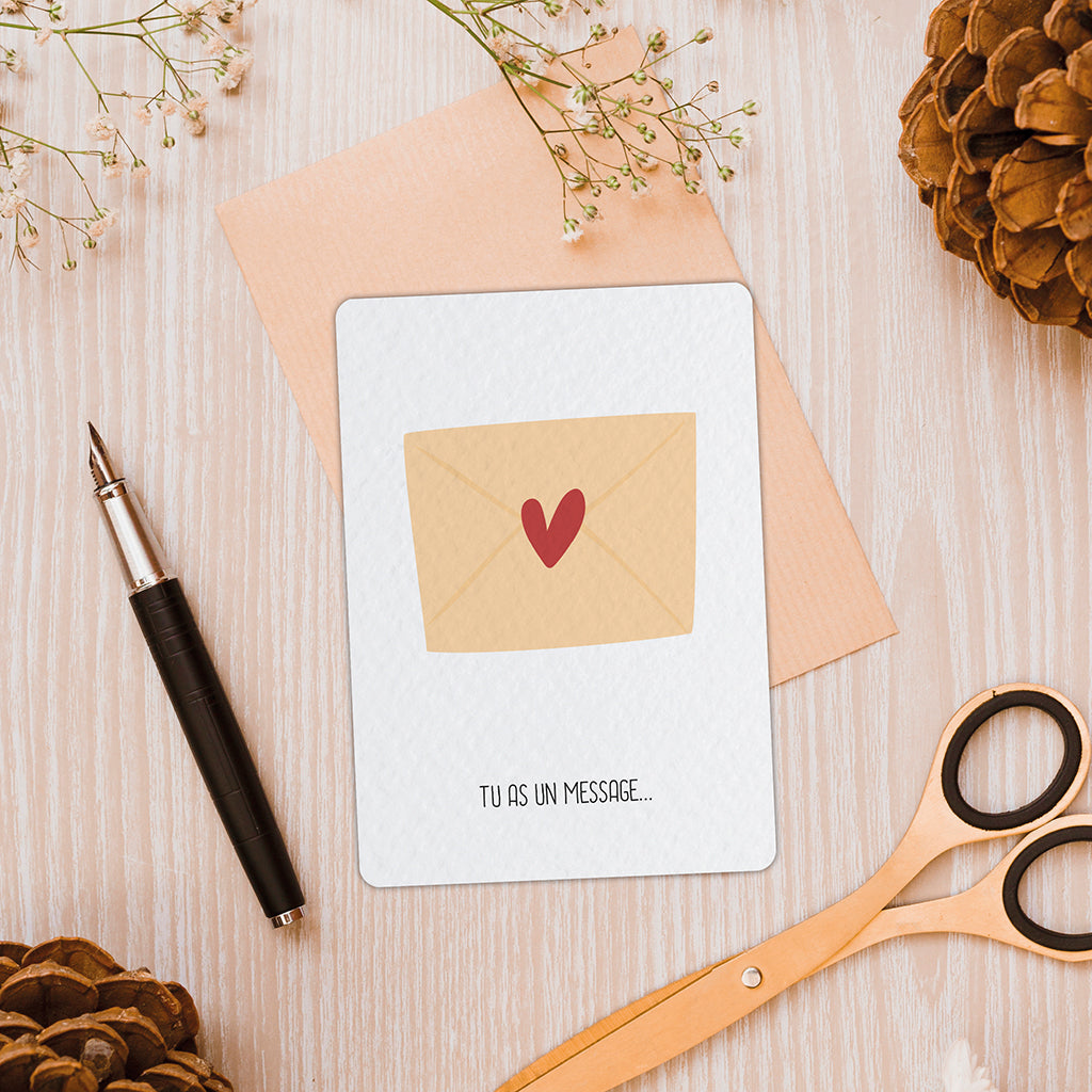 Message - Carte postale