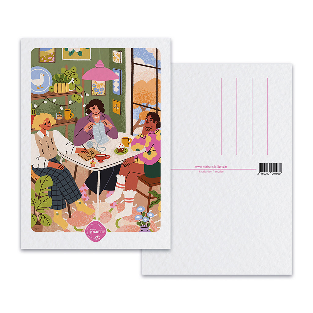 Les copines - Carte postale
