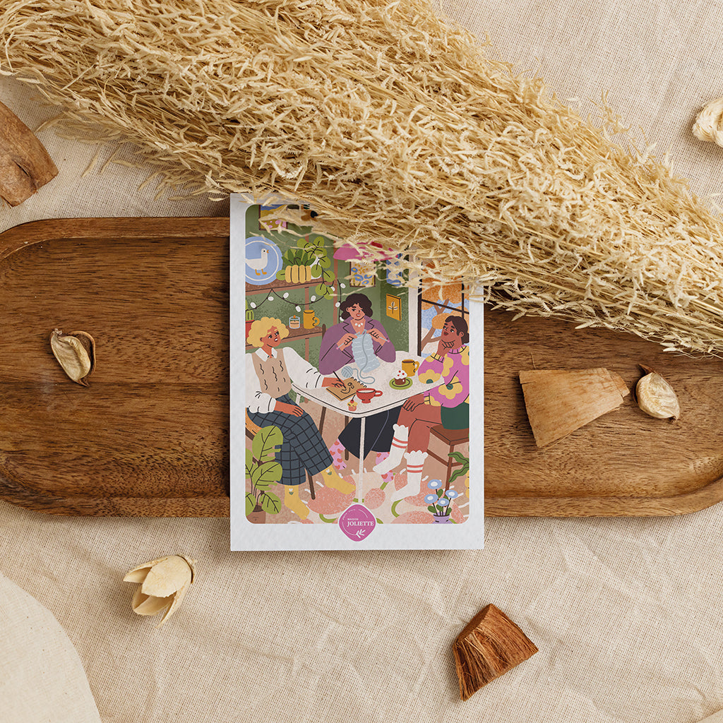 Les copines - Carte postale