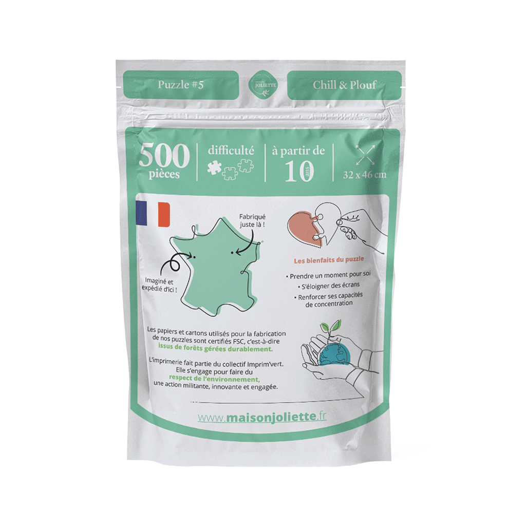 Puzzles 500 pièces adultes Chill & Plouf par Maison Joliette