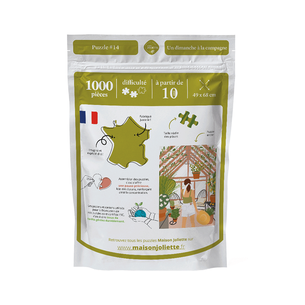 Puzzle 1000 pièces Un dimanche à la campagne